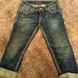 Silver Suki Capris Size 29